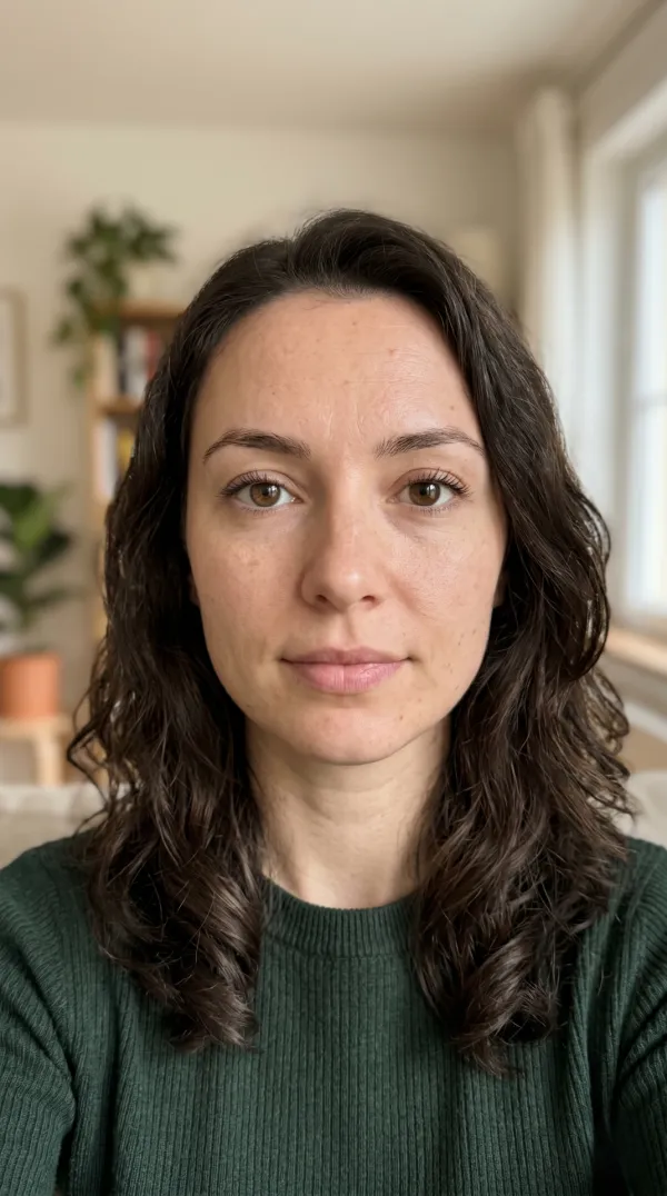 Example of a clear front-facing selfie